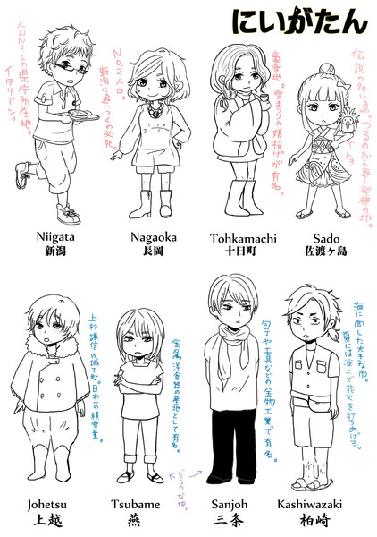 新潟県 ニコニコ静画 イラスト