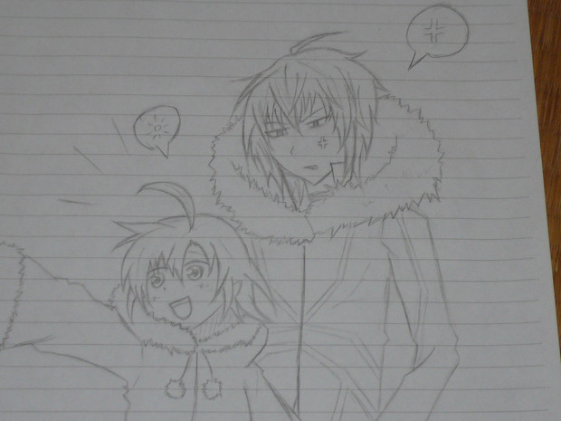 一方通行&打ち止めをルーズリーフで描いてみた