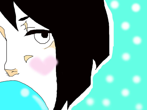 風船ガム噛む ニコニコ静画 イラスト