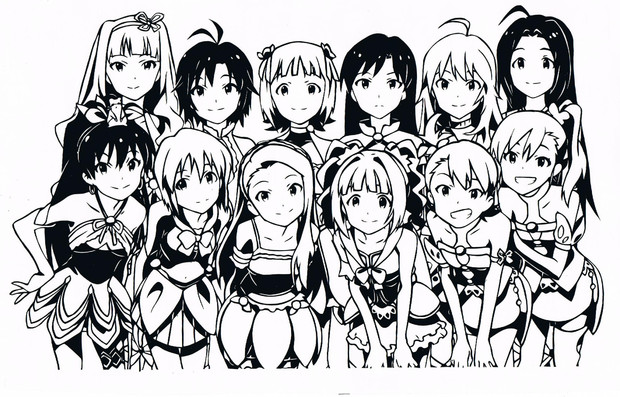 切り絵でアイドルマスター ２ ステッカー だんごメタル さんのイラスト ニコニコ静画 イラスト