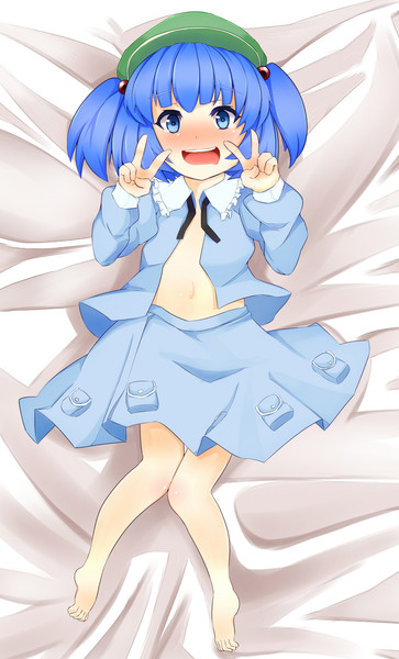 にとりちゃんダブルピース 旧式 さんのイラスト ニコニコ静画 イラスト