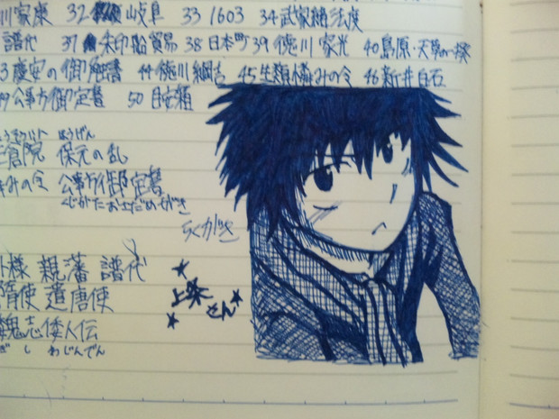 上条さん 社会ノート ニコニコ静画 イラスト