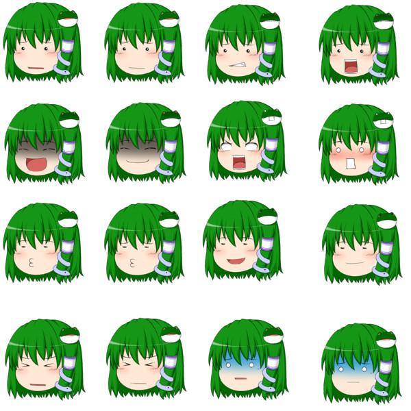 ゆっくり早苗 ニコニコ静画 イラスト