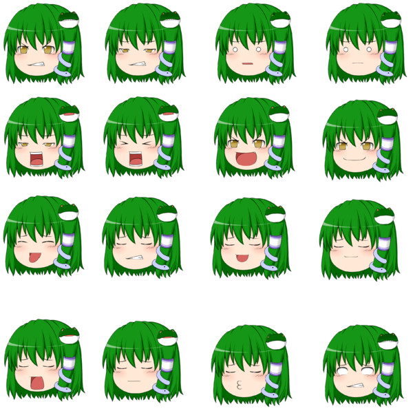 ゆっくり早苗 ニコニコ静画 イラスト