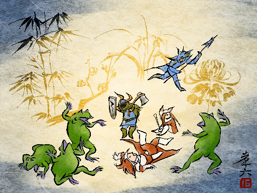 改造ff3 鳥獣戯画ちっくヘカト いわ16 さんのイラスト ニコニコ静画 イラスト