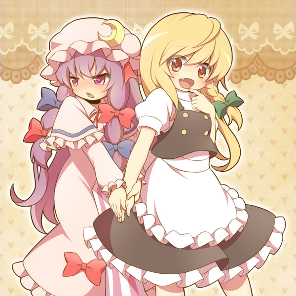 魔理沙とパチュリー あずたけ さんのイラスト ニコニコ静画 イラスト