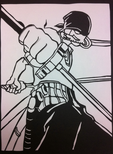 切り絵 ロロノア ゾロ おかつ さんのイラスト ニコニコ静画 イラスト