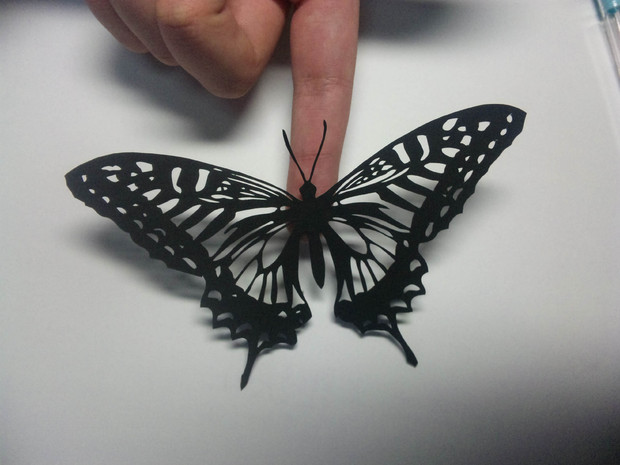 蝶を切り絵にしてみた ラロック さんのイラスト ニコニコ静画 イラスト