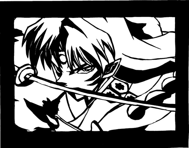 切り絵 殺生丸 歴音汨羅 さんのイラスト ニコニコ静画 イラスト