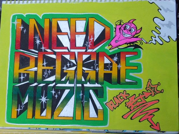 I Need Reggae Muzic Graffiti ラ ツッツー 本物 さんのイラスト ニコニコ静画 イラスト