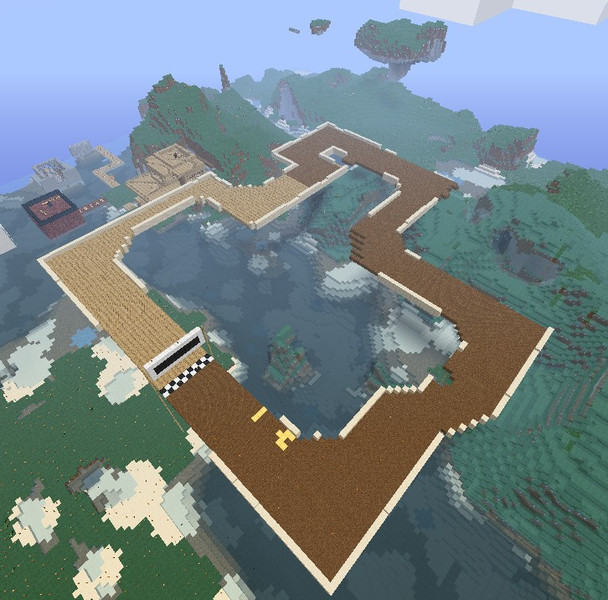 Minecraft Sfcおばけぬまを 2 を作ってみた マリオカート ニコニコ静画 イラスト