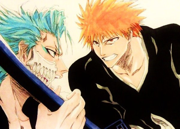 BLEACH アートコースター 一護 グリムジョー Amazon.co.jp: グリムジョー 一護 B5下敷き ｢BLEACH-ブリーチ