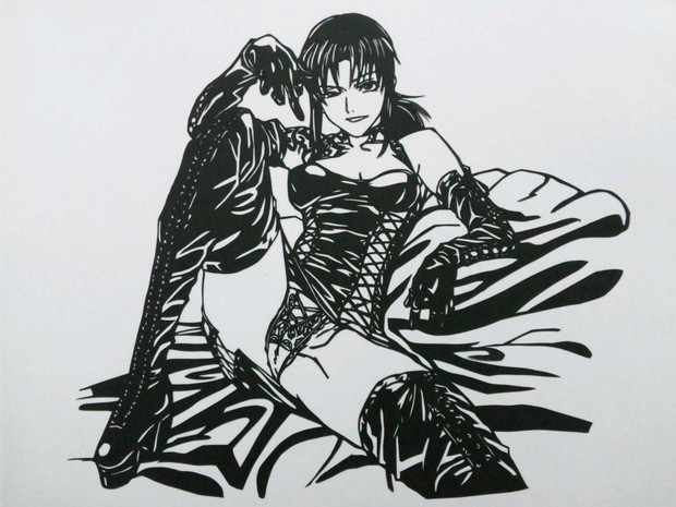 切り絵 レヴィ 誘いドs 細切りポテト さんのイラスト ニコニコ静画 イラスト