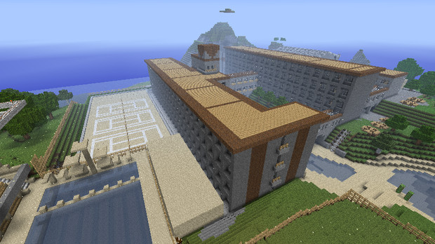 【Minecraft】マイクラで西宮北高（ハルヒの高校）を作る