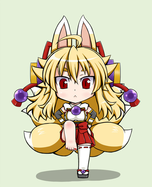 白面金剛九尾イヅナ 青葉きの さんのイラスト ニコニコ静画 イラスト
