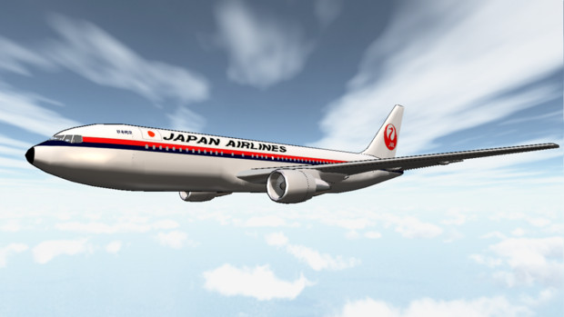 MMD】 B767 日本航空旧塗装機 【鶴丸】 / オスガ71 さんの