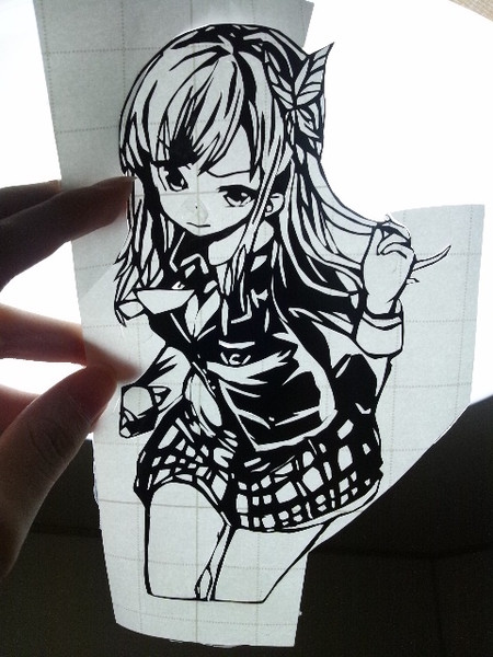 切り絵 ステッカー 僕は友達が少ない 柏崎 星奈 肉 金龍ちゃん さんのイラスト ニコニコ静画 イラスト