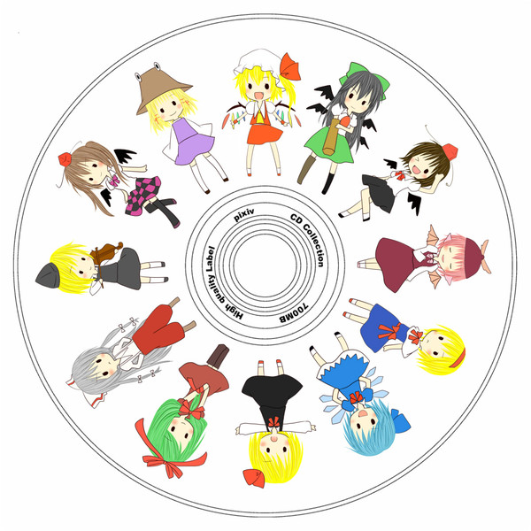 Cd レーベル りょーこりん さんのイラスト ニコニコ静画 イラスト