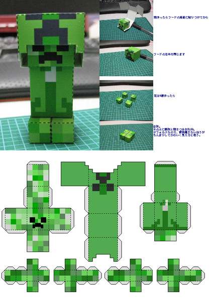 Minecraftペーパークラフト部 Nicosub静画