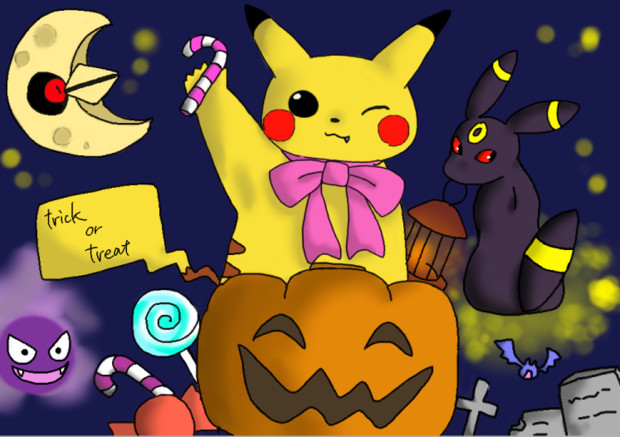 ハロウィンピカチュウ 砂糖文 さんのイラスト ニコニコ静画 イラスト