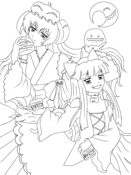 ひぐらしのなく頃に解 ハロウィン線画編 / MEISEINEKO さんの