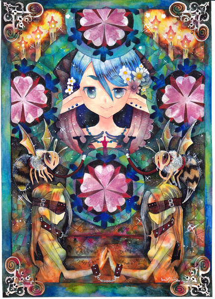 水彩 色鉛筆 コピック 上下関係 うずピ さんのイラスト ニコニコ静画 イラスト