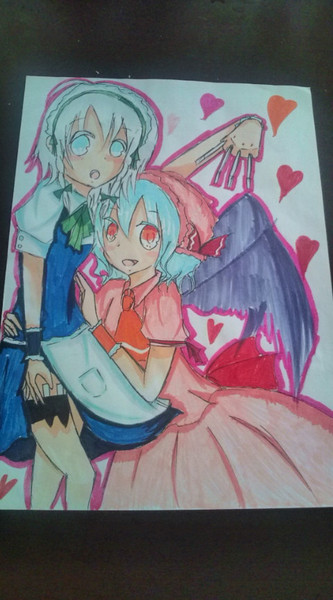 下書き ペン入れ 色塗り 40分 テレビ見ながらｗｗｗ ニコニコ静画 イラスト