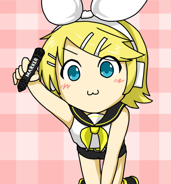 誰かの顔に落書きしている はつねネガメ さんのイラスト ニコニコ静画 イラスト