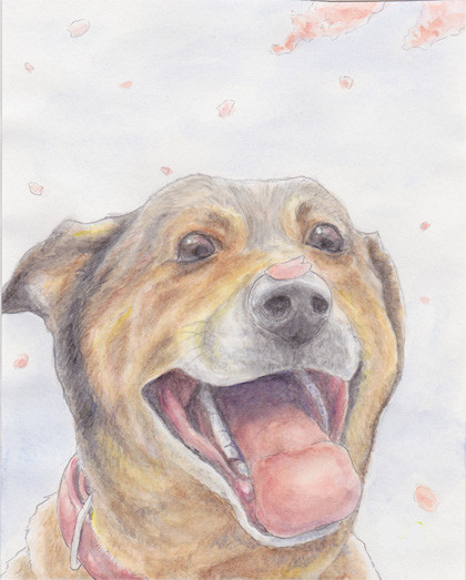 水彩で犬 あんくろ さんのイラスト ニコニコ静画 イラスト