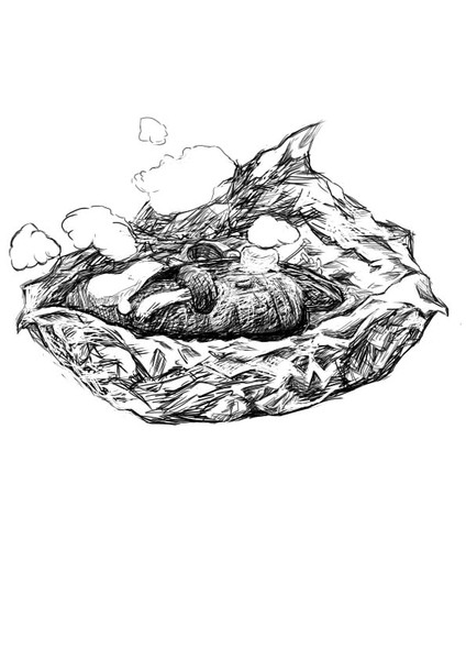 鮭のホイル焼き のつもり とっと さんのイラスト ニコニコ静画 イラスト