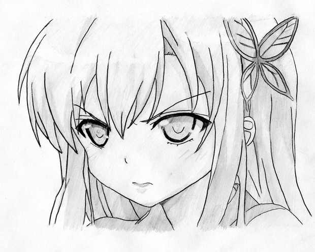何かを決意した顔 Wryo さんのイラスト ニコニコ静画 イラスト