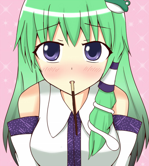 早苗さんとポッキーゲーム 圭磨 さんのイラスト ニコニコ静画 イラスト