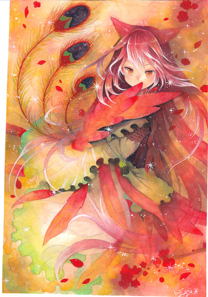 水彩 コピック 色鉛筆 朱雀 うずピ さんのイラスト ニコニコ静画 イラスト