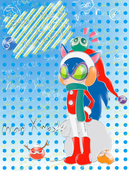 ソニック ぷよぷよクリスマスバージョン2 Momo さんのイラスト ニコニコ静画 イラスト
