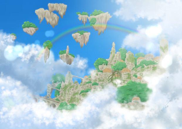 空中神殿 かゆきんご さんのイラスト ニコニコ静画 イラスト