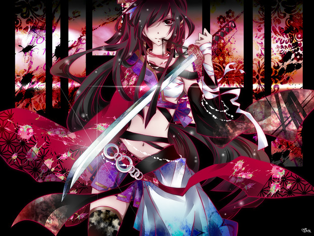 ハナイチモンメ 紅蓮ノ姫リメイクver 蝶夜 さんのイラスト ニコニコ静画 イラスト