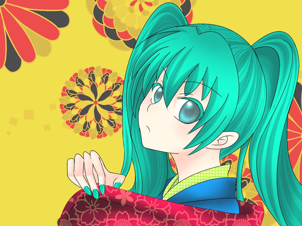 着物と羽織 完成版 Kounatsu さんのイラスト ニコニコ静画 イラスト