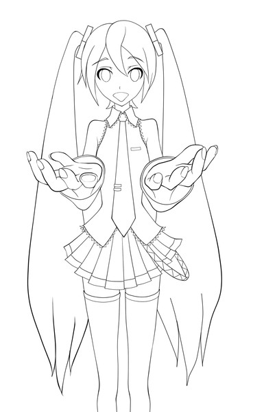 初音ミク 下絵 ともとも さんのイラスト ニコニコ静画 イラスト