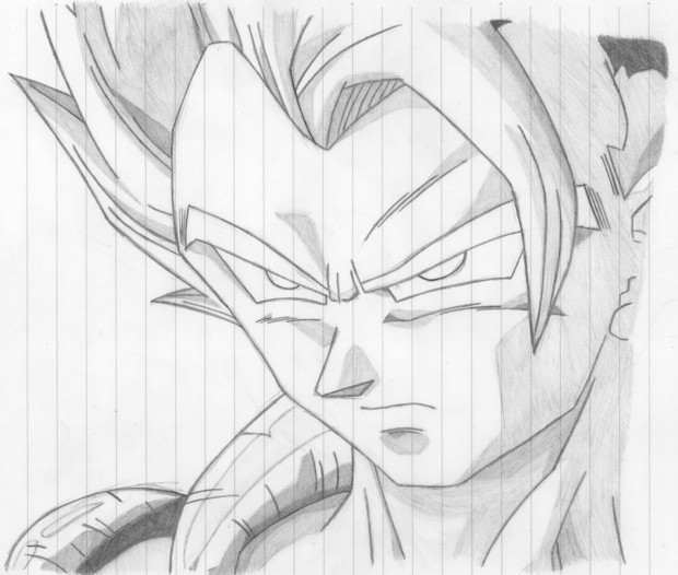 0以上 ゴジータ ドラゴンボール イラスト 簡単 さとがま壁