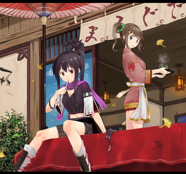 茶屋 かざぐるま かもめ遊羽 さんのイラスト ニコニコ静画 イラスト