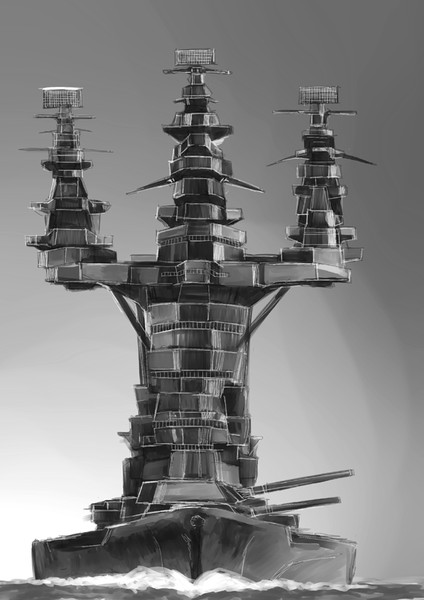 W ばんじゃーい戦艦 Nas さんのイラスト ニコニコ静画 イラスト