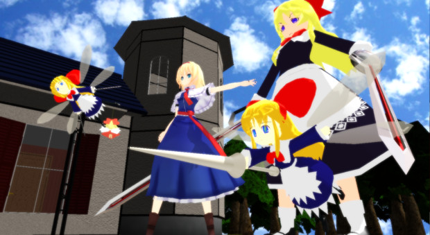 Mmd アリスと人形 東方 ジロロ さんのイラスト ニコニコ静画 イラスト