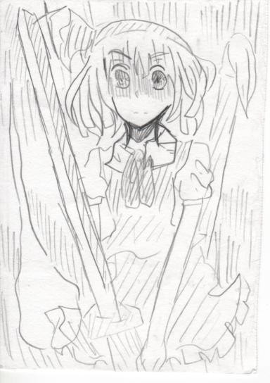 友人aの俺より上手い東方な絵 Part ９ 妖夢は剣を振りかざす 亀梨レオン さんのイラスト ニコニコ静画 イラスト
