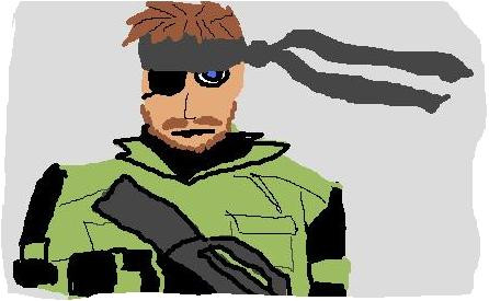 スネーク(BIG　BOSS)うろ覚えで描いてみた