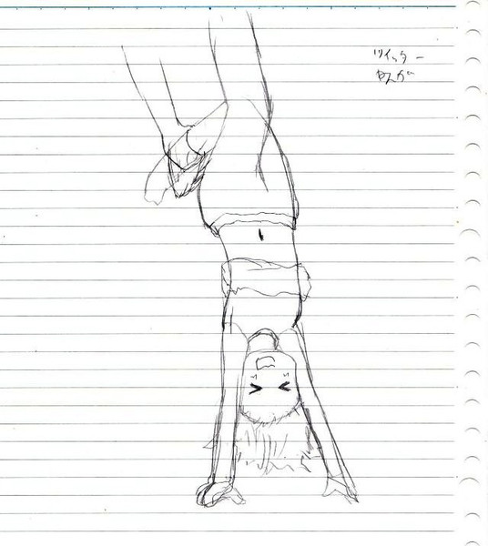 逆立ちの練習 ニコニコ静画 イラスト