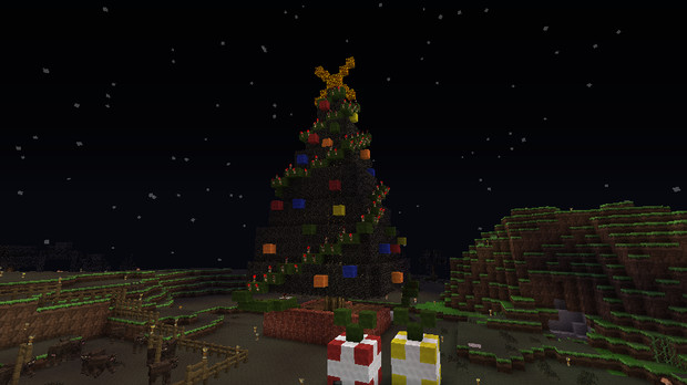 マインクラフトでクリスマスツリー 光るよ へび さんのイラスト ニコニコ静画 イラスト