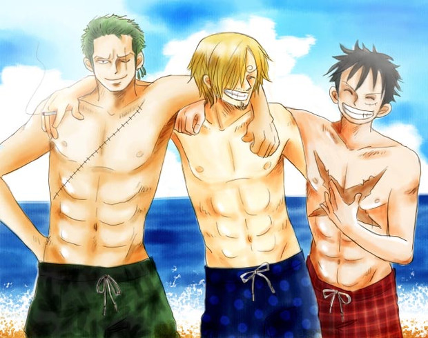 ３強の海水浴 トト さんのイラスト ニコニコ静画 イラスト