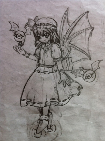 レミリア スカーレット 鉛筆描き バロム さんのイラスト ニコニコ静画 イラスト