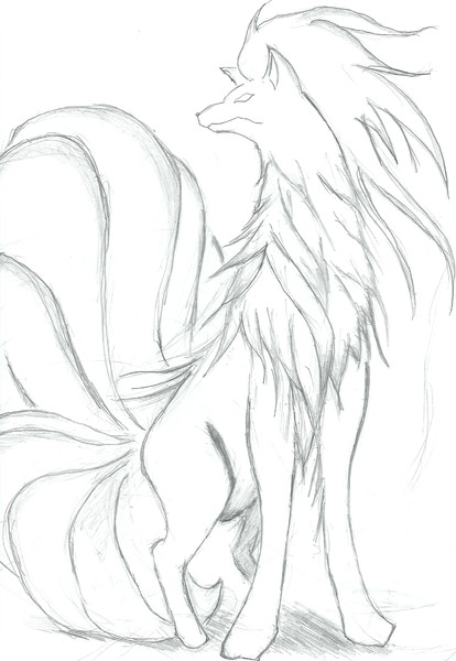 暇つぶしで描いたキュウコンがイケメンだったのでちょっと頑張ったｗｗ ティグリス さんのイラスト ニコニコ静画 イラスト