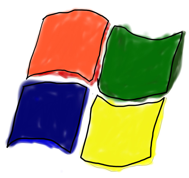 ウィンドウズのマークかいてみた ねおん さんのイラスト ニコニコ静画 イラスト